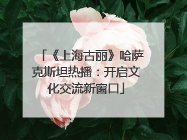 《上海古丽》哈萨克斯坦热播：开启文化交流新窗口