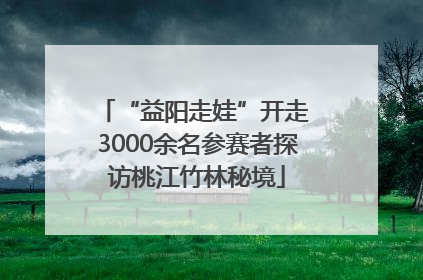 “益阳走娃”开走 3000余名参赛者探访桃江竹林秘境