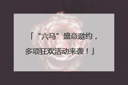 “六马”盛意邀约，多项狂欢活动来袭！