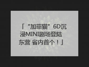 “加菲猫”6D沉浸MINI剧场登陆东营 省内首个！