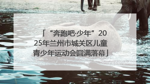 “奔跑吧·少年”2025年兰州市城关区儿童青少年运动会圆满落幕