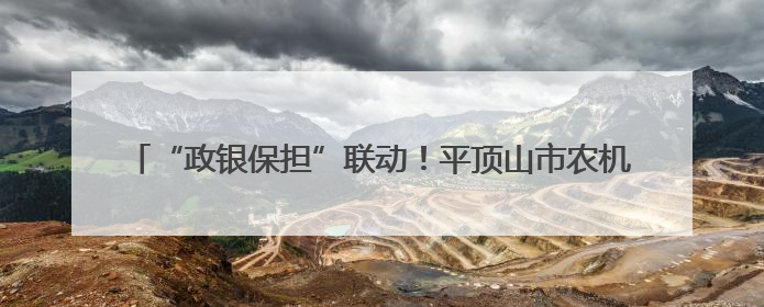 “政银保担”联动！平顶山市农机中心创新服务破解农户购机痛点