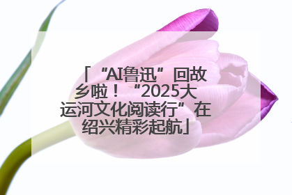 “AI鲁迅”回故乡啦！“2025大运河文化阅读行”在绍兴精彩起航