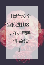 燃气安全宣传进社区，守护居民“生命线”