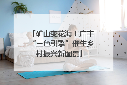 矿山变花海！广丰“三色引擎”催生乡村振兴新图景