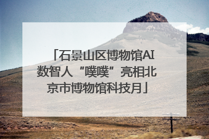 石景山区博物馆AI数智人“噗噗”亮相北京市博物馆科技月