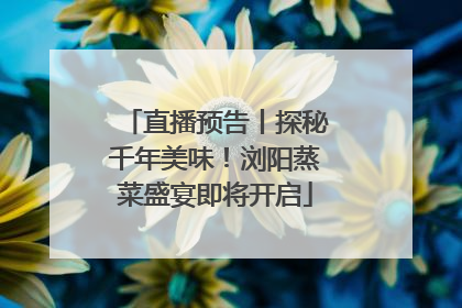 直播预告丨探秘千年美味！浏阳蒸菜盛宴即将开启