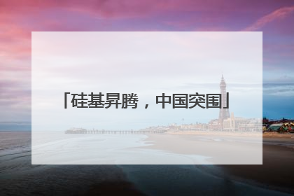 硅基昇腾，中国突围