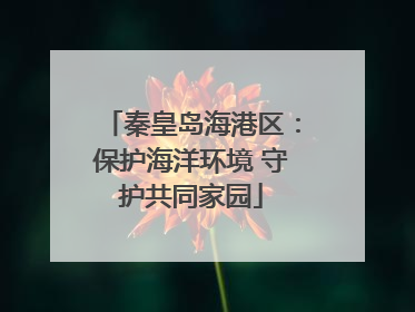 秦皇岛海港区：保护海洋环境 守护共同家园