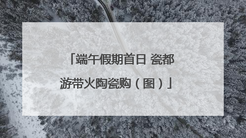 端午假期首日 瓷都游带火陶瓷购（图）