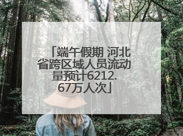 端午假期 河北省跨区域人员流动量预计6212.67万人次
