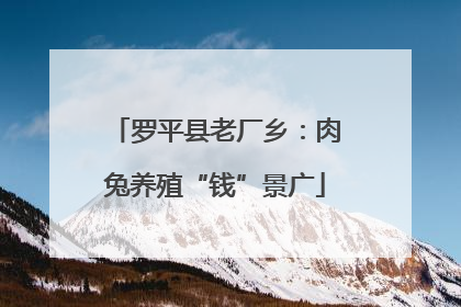 罗平县老厂乡：肉兔养殖“钱”景广