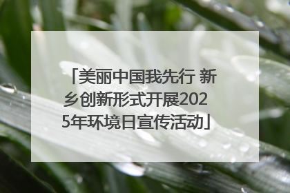 美丽中国我先行 新乡创新形式开展2025年环境日宣传活动