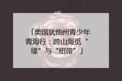 美国犹他州青少年青海行：跨山海觅“缘”与“纽带”