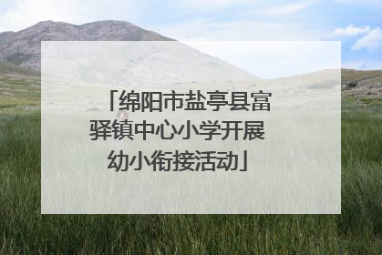 绵阳市盐亭县富驿镇中心小学开展幼小衔接活动