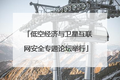 低空经济与卫星互联网安全专题论坛举行