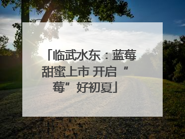 临武水东：蓝莓甜蜜上市 开启“莓”好初夏