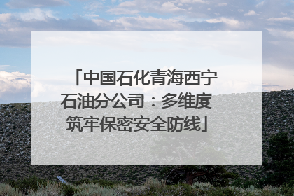 中国石化青海西宁石油分公司：多维度筑牢保密安全防线