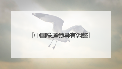 中国联通领导有调整