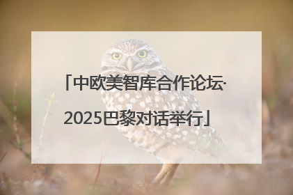 中欧美智库合作论坛·2025巴黎对话举行