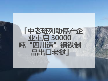 中老班列助停产企业重启 30000吨“四川造”钢铁制品出口老挝
