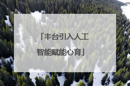 丰台引入人工智能赋能心育