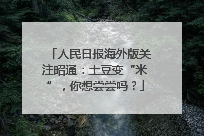 人民日报海外版关注昭通：土豆变“米”，你想尝尝吗？