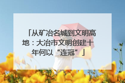 从矿冶名城到文明高地：大冶市文明创建十年何以“连冠”