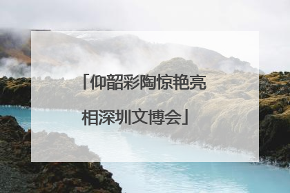 仰韶彩陶惊艳亮相深圳文博会
