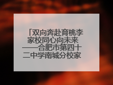 双向奔赴育桃李 家校同心向未来——合肥市第四十二中学南城分校家长学校期末总结会圆满召开