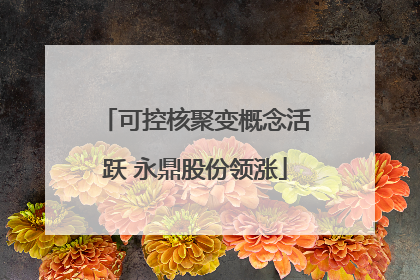 可控核聚变概念活跃 永鼎股份领涨