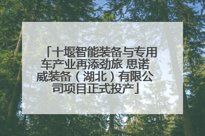十堰智能装备与专用车产业再添劲旅 思诺威装备（湖北）有限公司项目正式投产