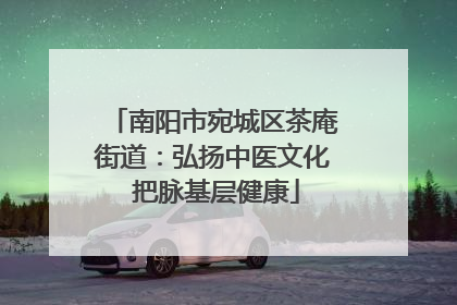南阳市宛城区茶庵街道：弘扬中医文化 把脉基层健康