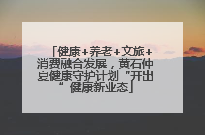 健康+养老+文旅+消费融合发展，黄石仲夏健康守护计划“开出”健康新业态