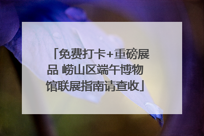 免费打卡+重磅展品 崂山区端午博物馆联展指南请查收