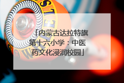 内蒙古达拉特旗第十六小学：中医药文化浸润校园