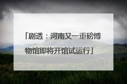 剧透：河南又一重磅博物馆即将开馆试运行