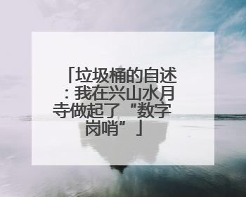 垃圾桶的自述：我在兴山水月寺做起了“数字岗哨”