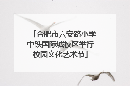 合肥市六安路小学中铁国际城校区举行校园文化艺术节