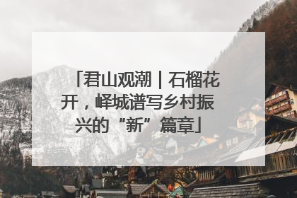 君山观潮｜石榴花开，峄城谱写乡村振兴的“新”篇章