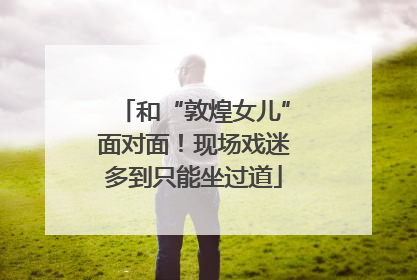 和“敦煌女儿”面对面！现场戏迷多到只能坐过道