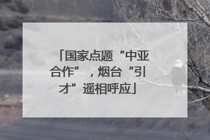国家点题“中亚合作”，烟台“引才”遥相呼应