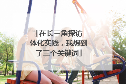 在长三角探访一体化实践，我想到了三个关键词