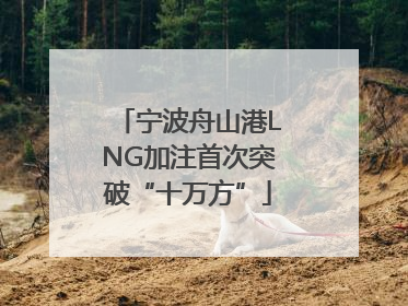 宁波舟山港LNG加注首次突破“十万方”