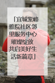 宜城紫峰雅院社区邻里服务中心璀璨绽放 共启美好生活新篇章