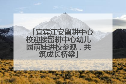 宜宾江安留耕中心校迎接留耕中心幼儿园萌娃进校参观，共筑成长桥梁