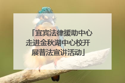 宜宾法律援助中心走进金秋湖中心校开展普法宣讲活动