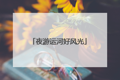 夜游运河好风光