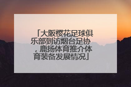 大阪樱花足球俱乐部到访烟台足协，鹿扬体育推介体育装备发展情况
