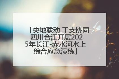 央地联动 干支协同 四川合江开展2025年长江-赤水河水上综合应急演练